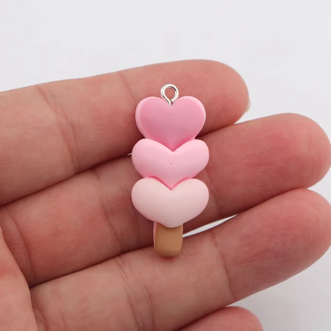 Kawaii Keychain Gradient Resin Charm - 1 Piece