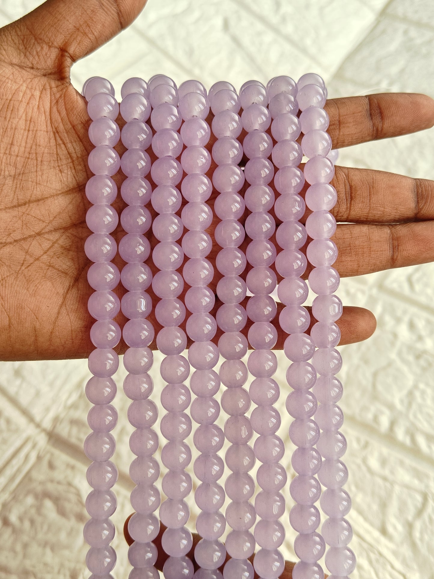 Jelly Beads Lavendar - approx. 100 beads