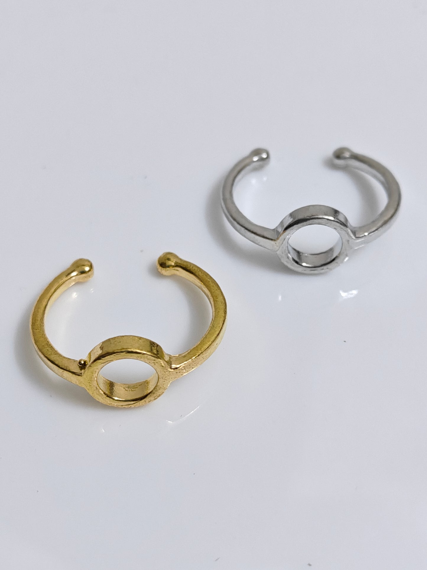 Round Open Ring 7mm - 1 Piece - Adjustable