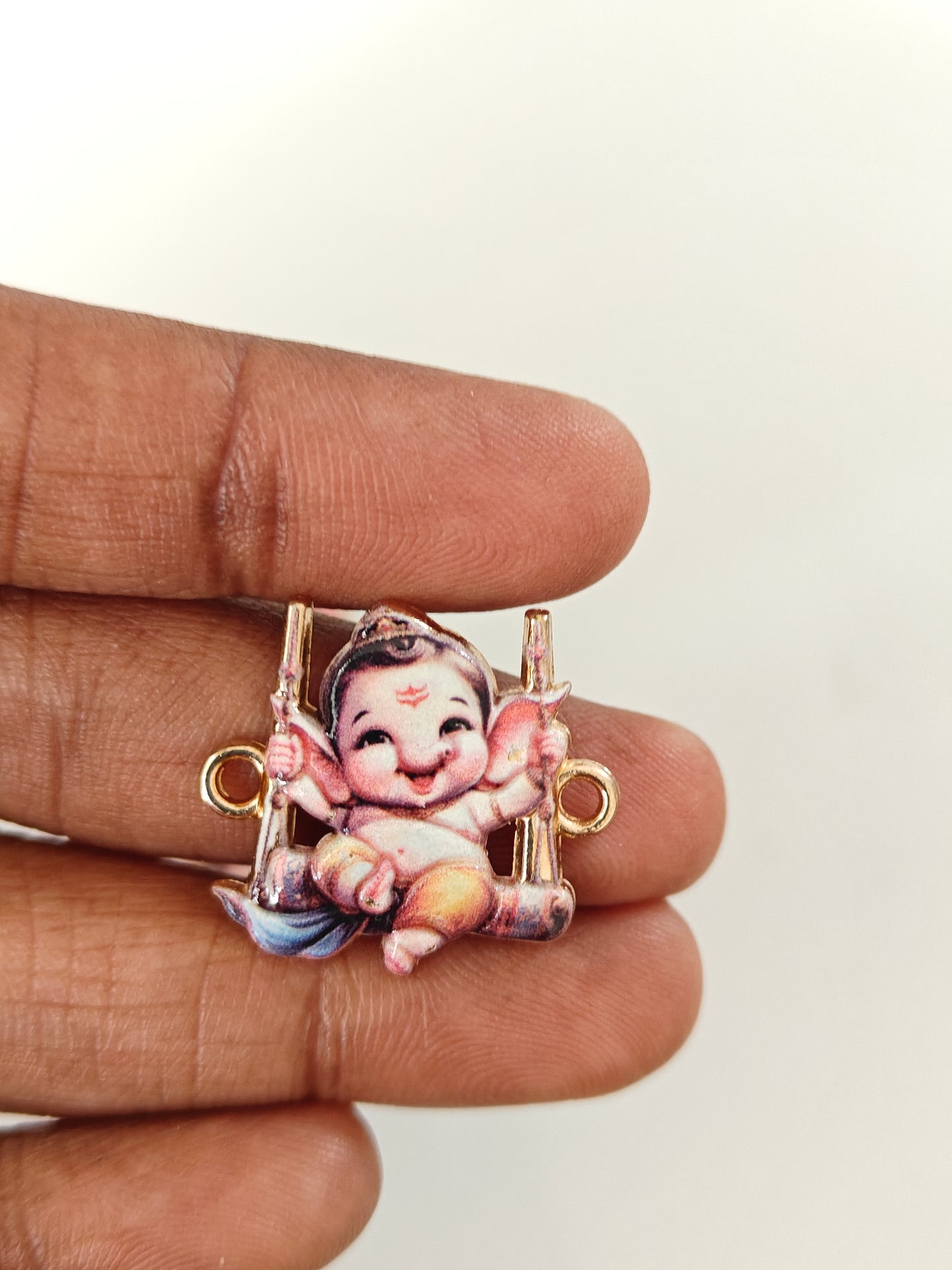Lord Ganesha Connector Charm - 1 Piece