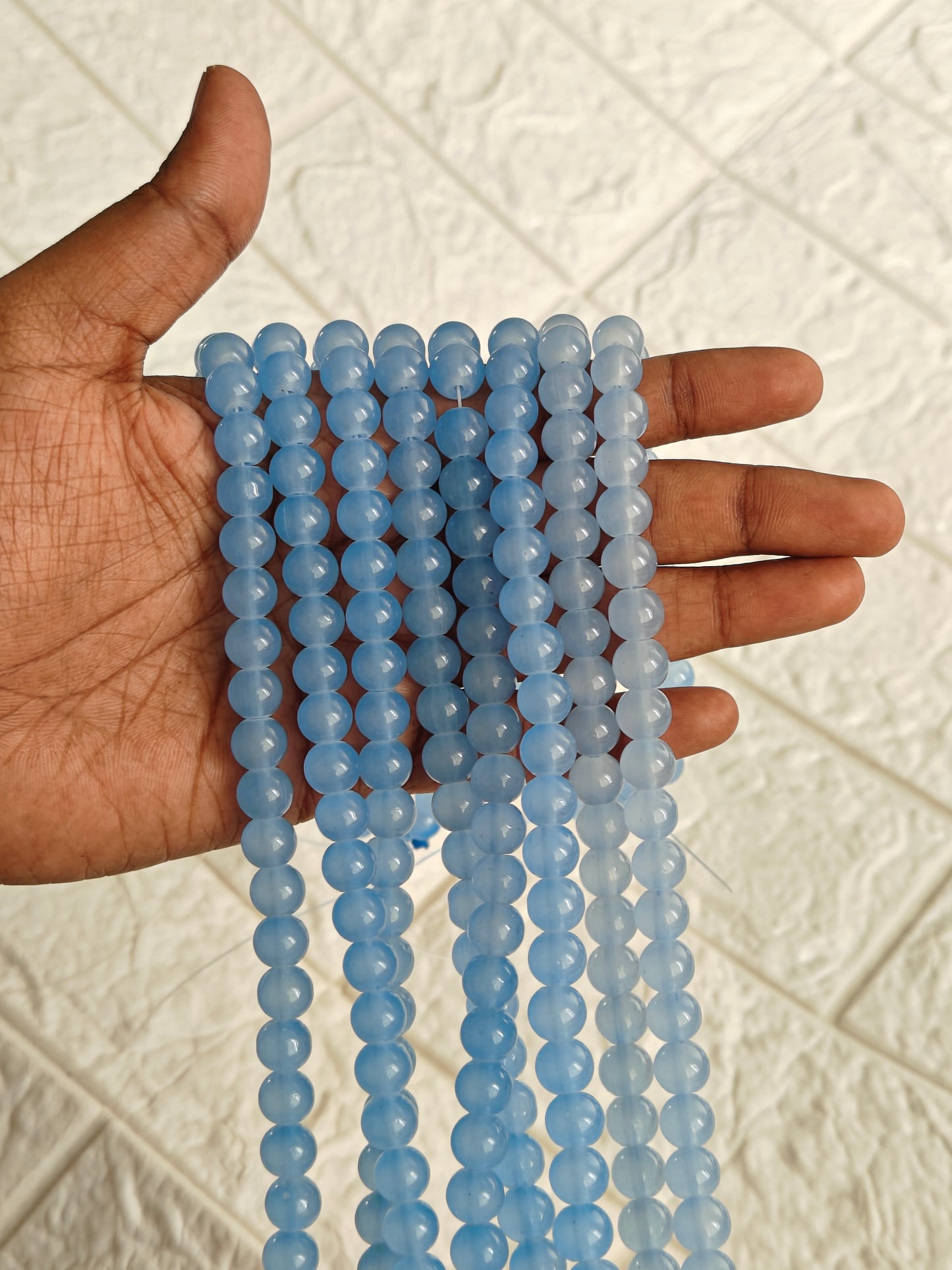 Jelly Beads Blue 4 - approx. 100 beads