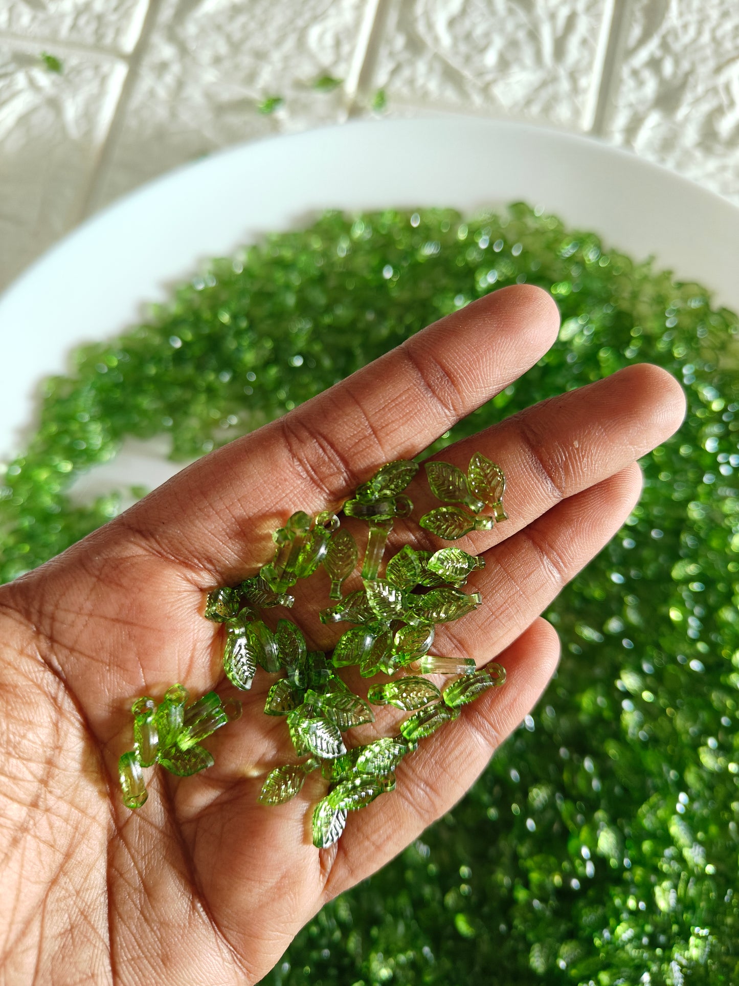 Mini Leaf Beads - 10 grams