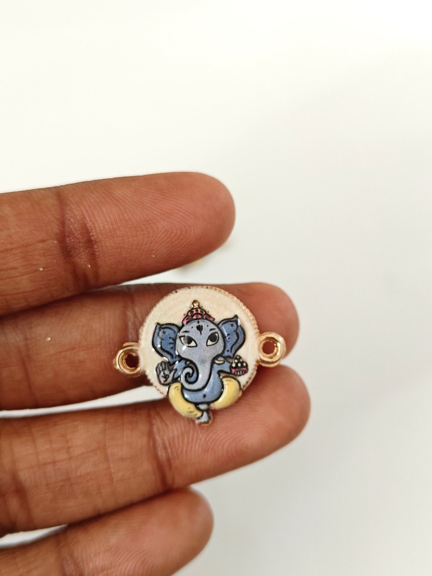 Lord Ganesha Connector Charm - 1 Piece