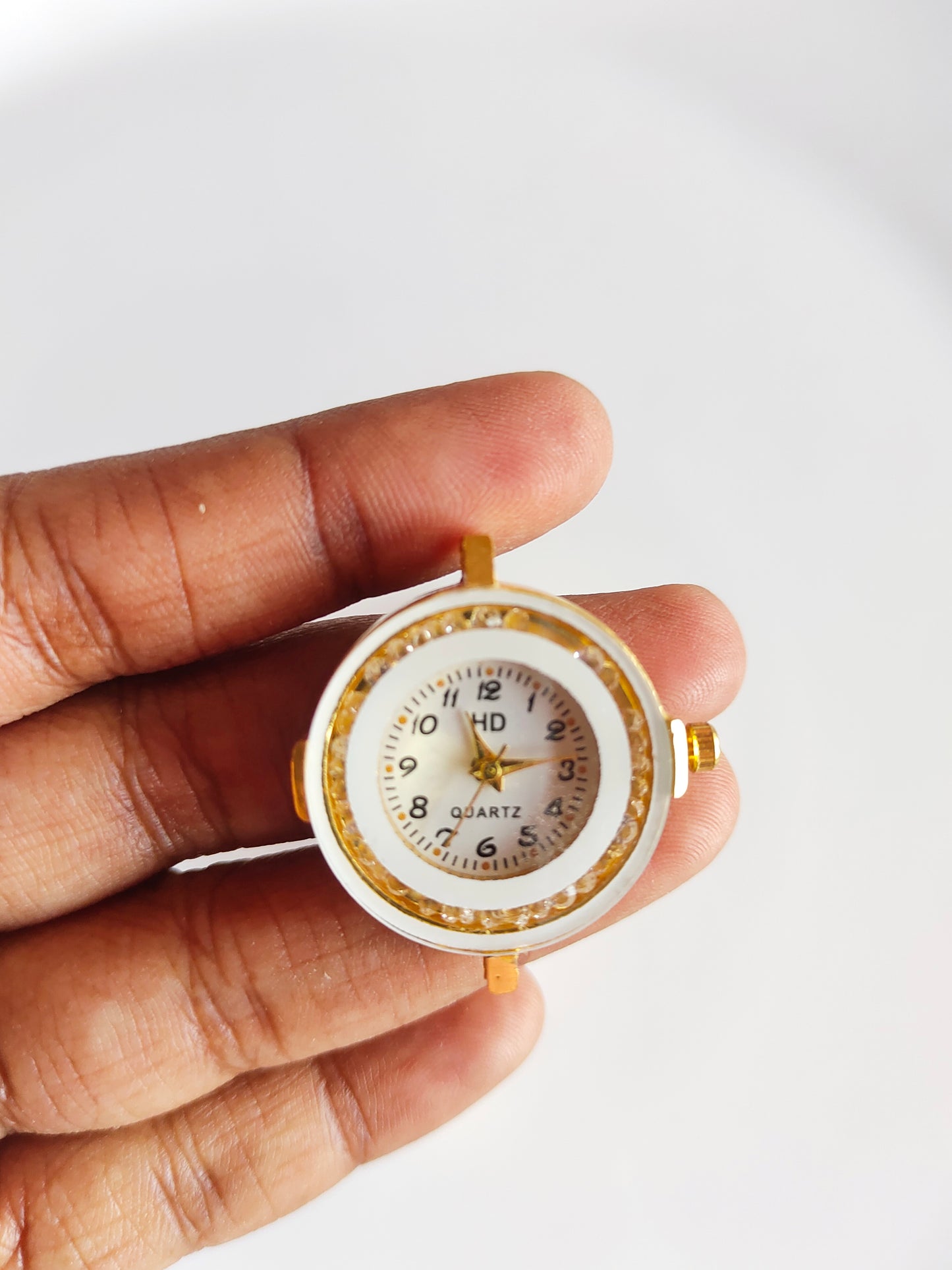 Gold Round Movable Stone Dial - 1 Piece