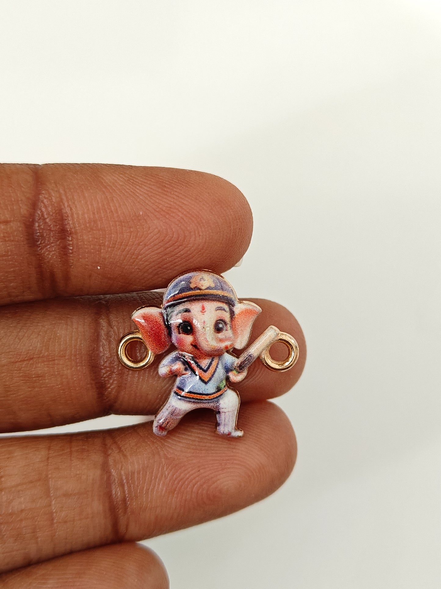 Lord Ganesha Connector Charm - 1 Piece