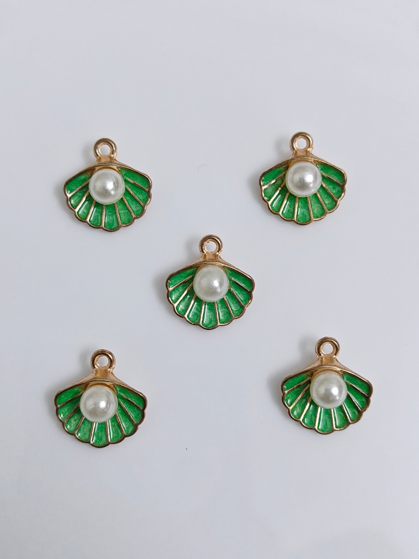 Shell Enamel Charm - 1 Piece