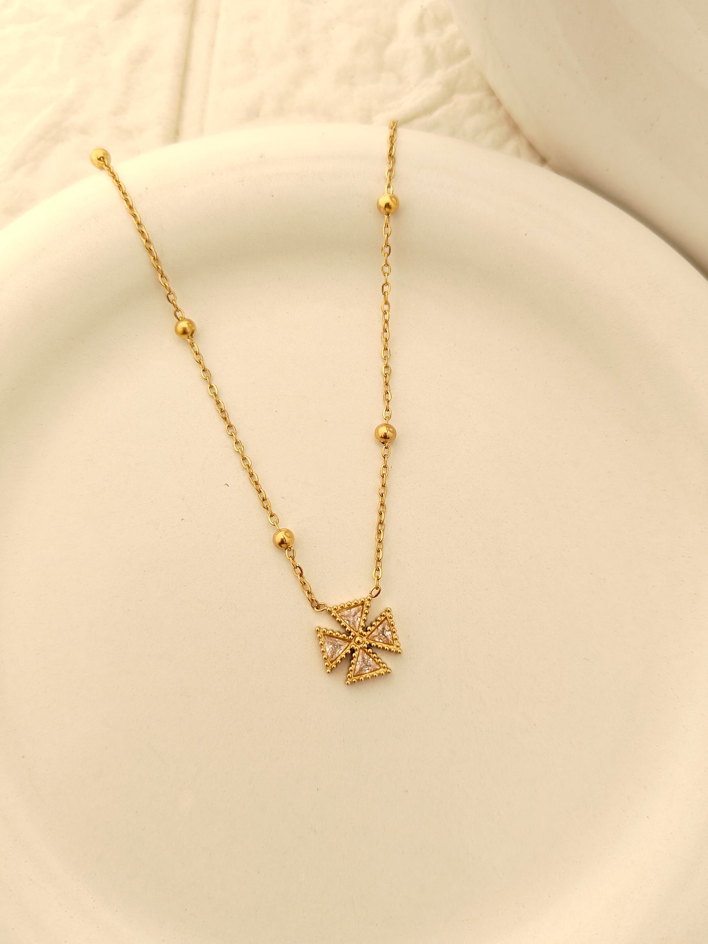 Celeste Cross Necklace