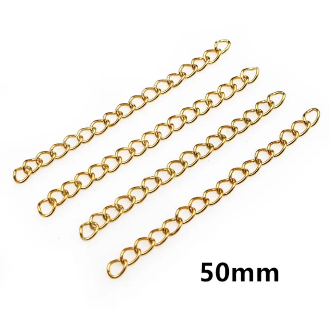 Stainless Steel Chain Extension 4*3mm Width - 1 Piece