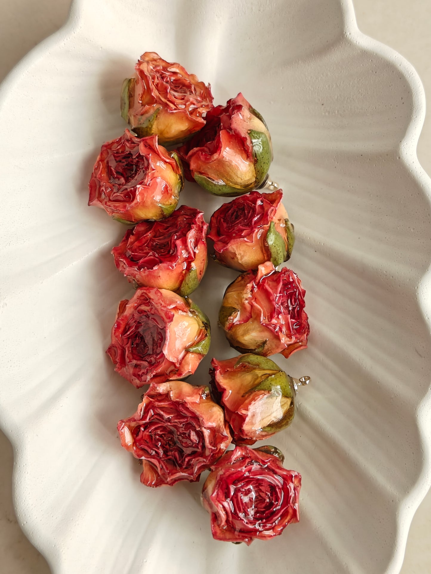 Resin Rose Charms - 1 Piece