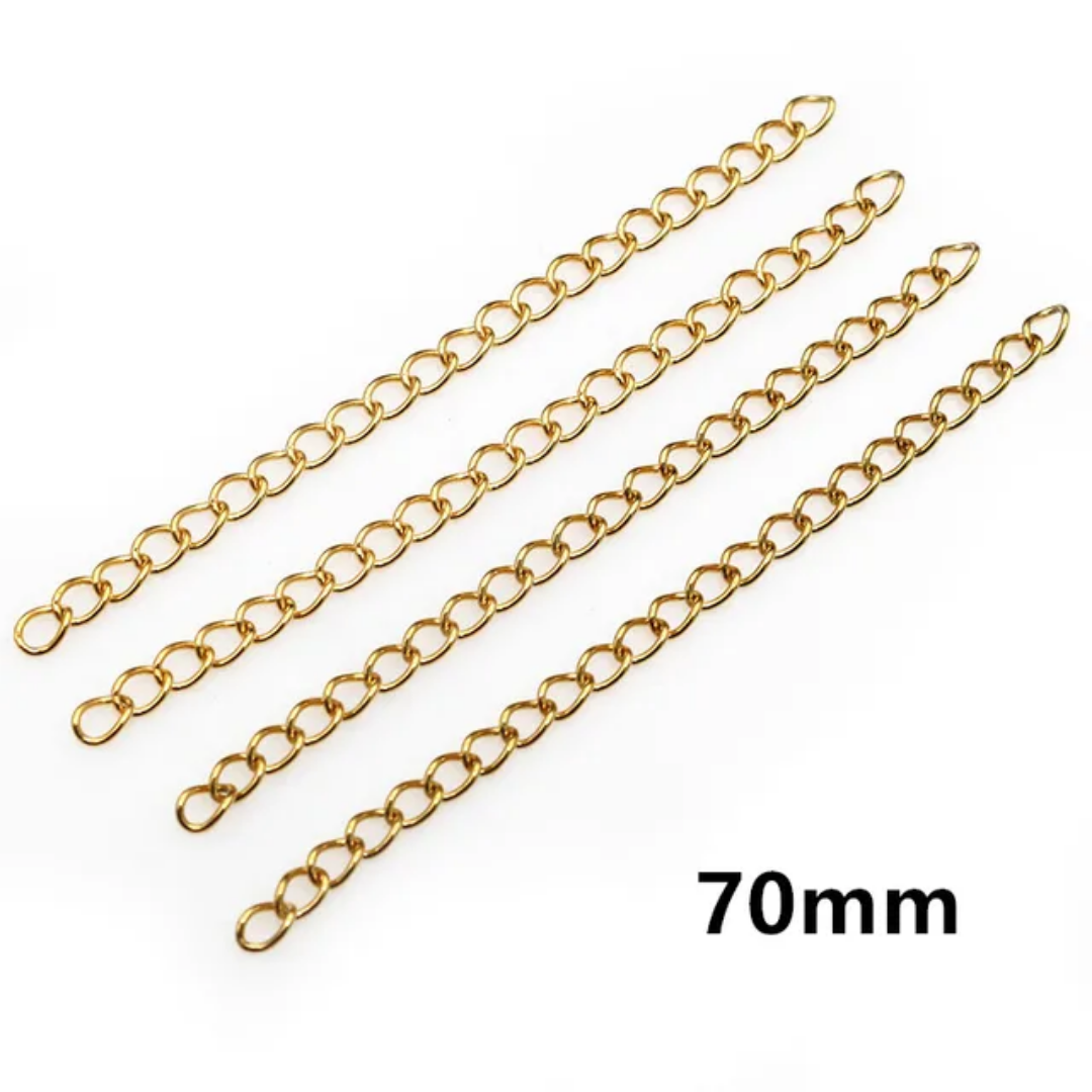 Stainless Steel Chain Extension 4*3mm Width - 1 Piece