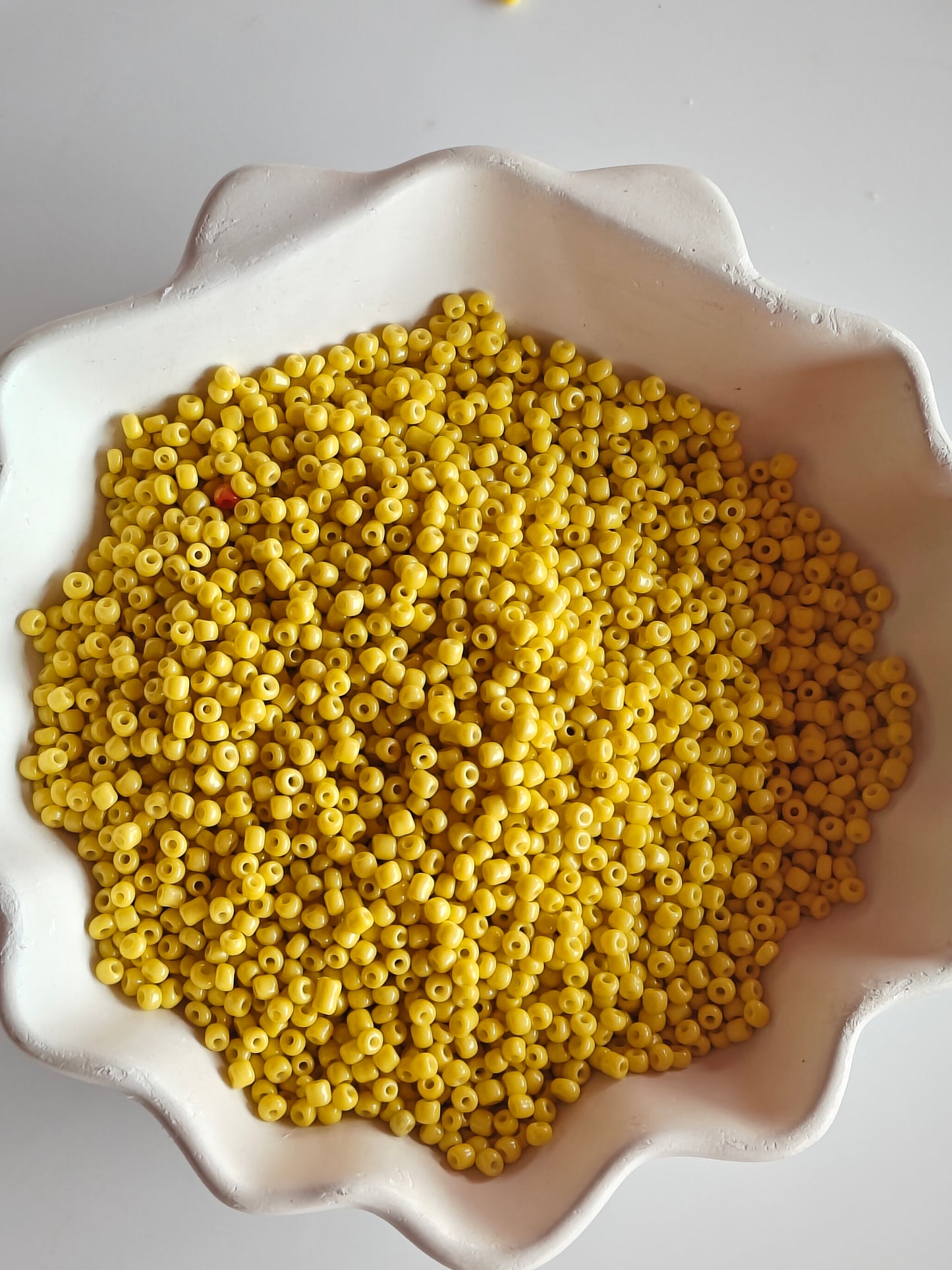 Seed Beads Yellow - 20 g