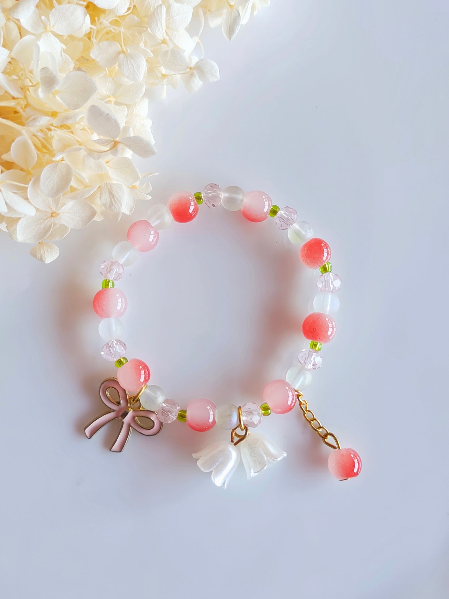 Blossom Charm Bracelet - Orange