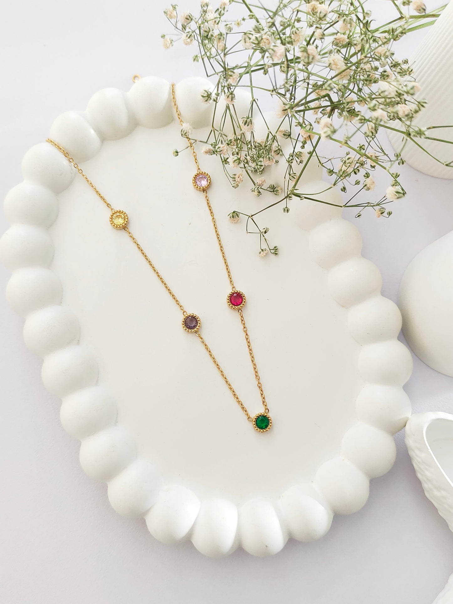 Multi Color Charm Chain