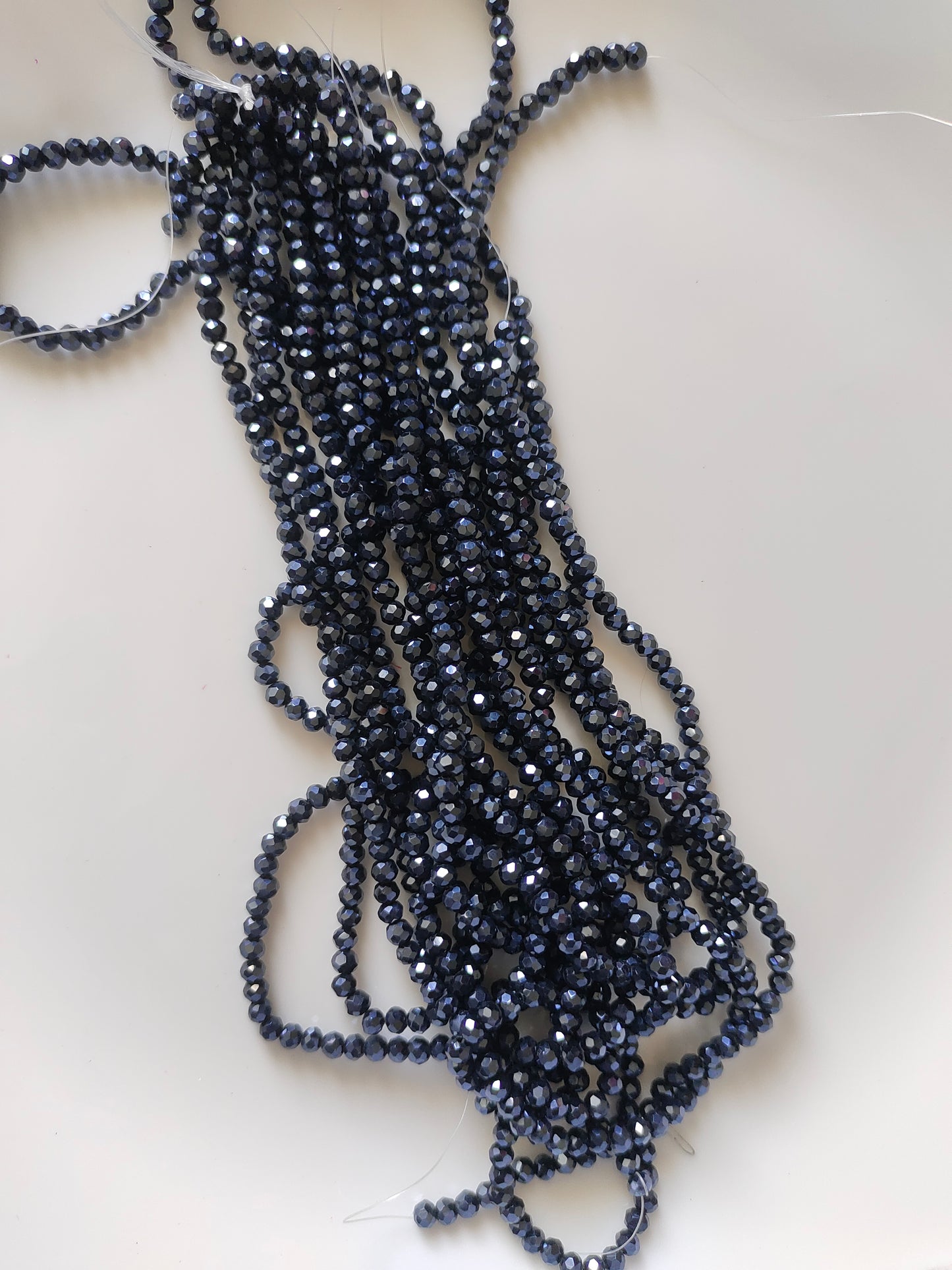 4mm Crystal Beads Midnight Blue