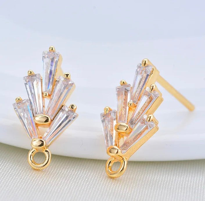 14k & 18K Gold Plated Earring Findings