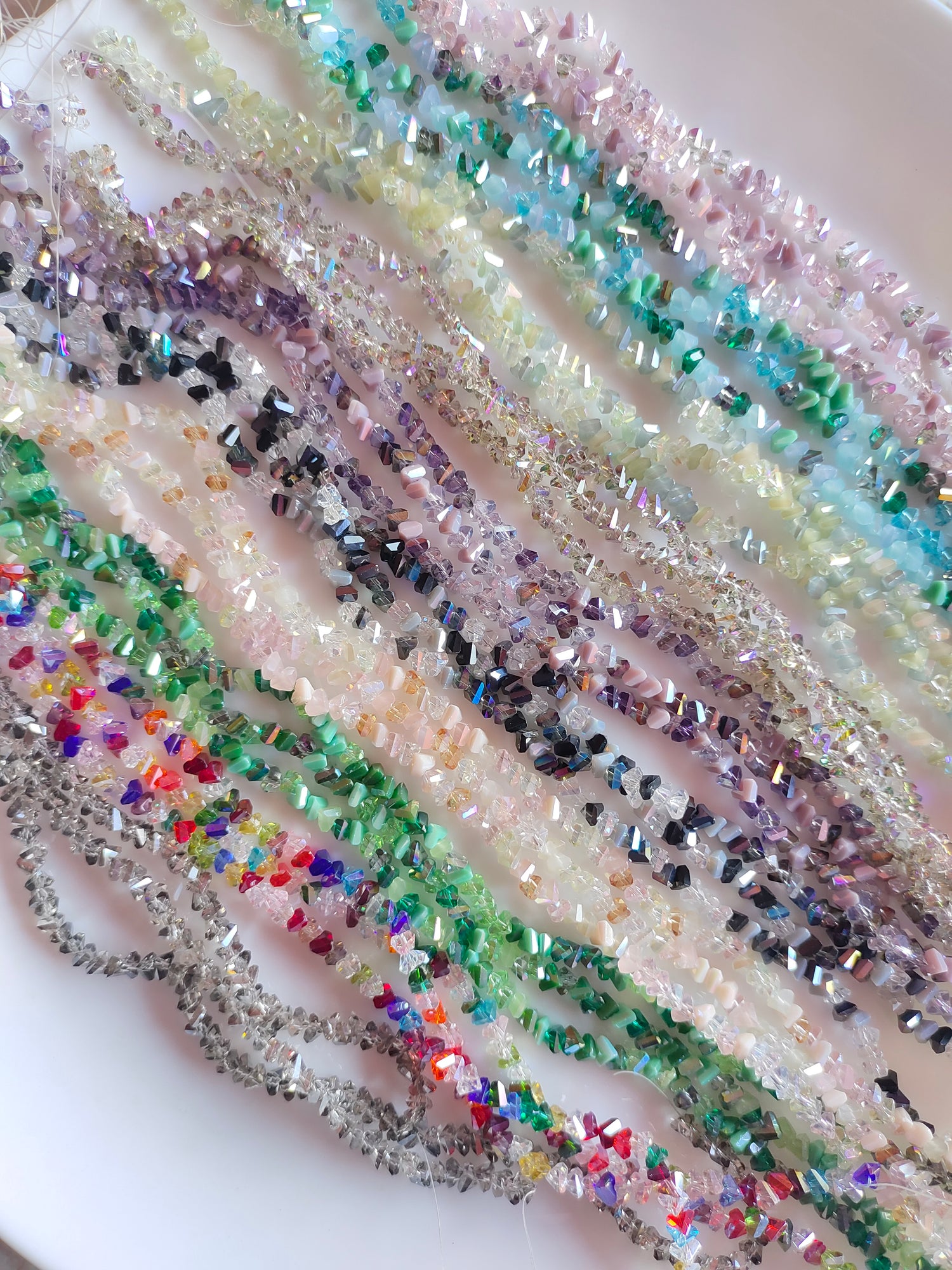 Premium Triangle Crystal Beads