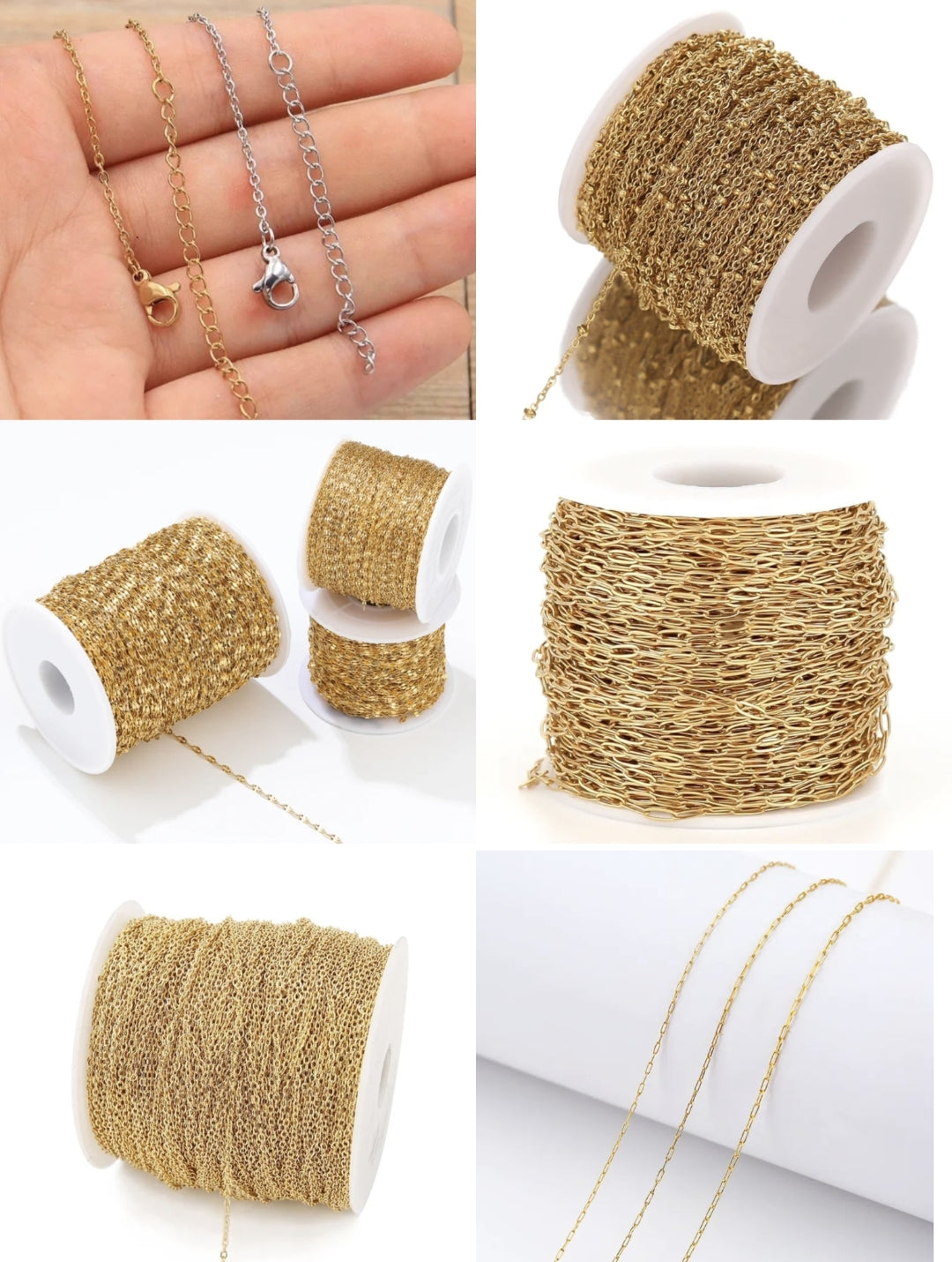 Stainless Steel /14K Plated Chains