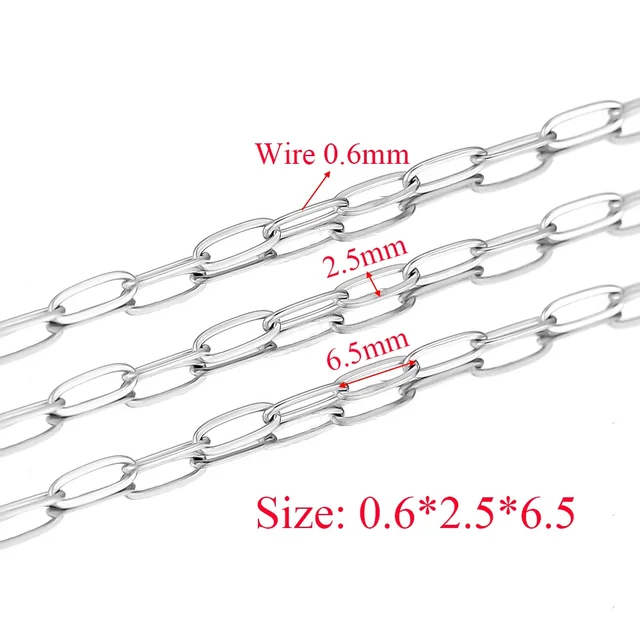 Stainless Steel Oval Chain - 45-50cm