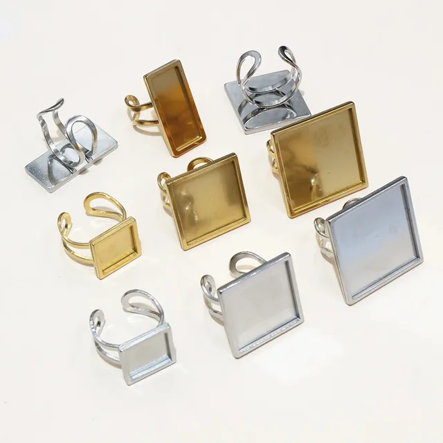 Square Stainless-Steel Ring - 1 Piece