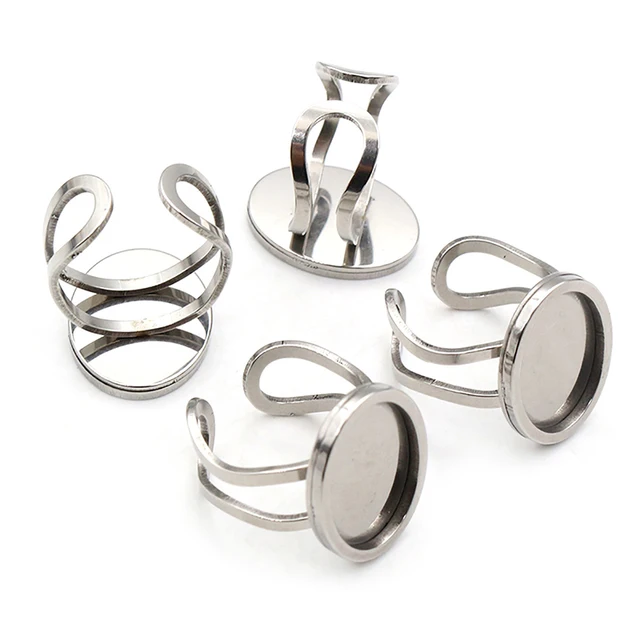 Oval Ring - Stainless Steel - 1 Piece