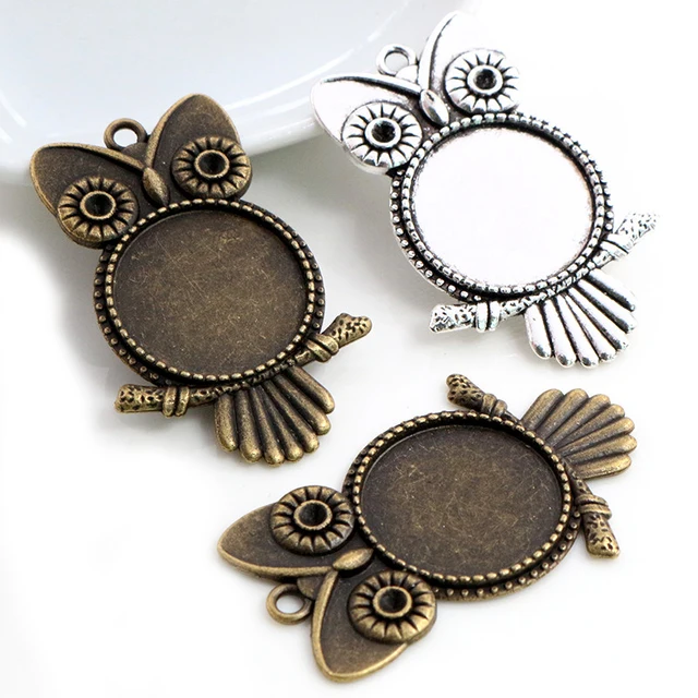 Owl Blank Base 20mm - 1 Piece