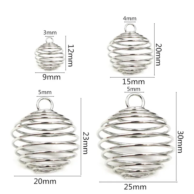 Spiral Bead Cages - 1 Piece