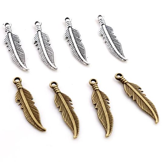 Feather Charm 27*7mm - 1 Piece