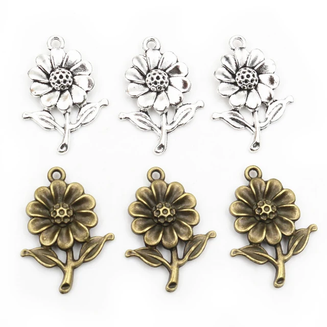 Sunflower Charm 27*19mm - 1 Piece