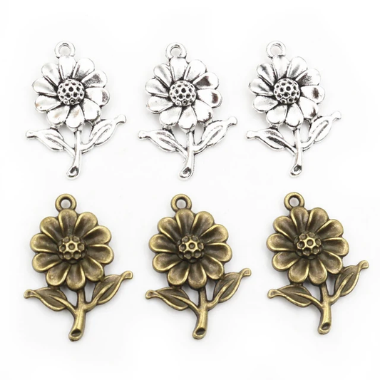 Sunflower Charm 27*19mm - 1 Piece