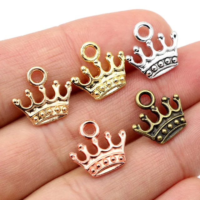 Flat Crown Charm - 1 Piece