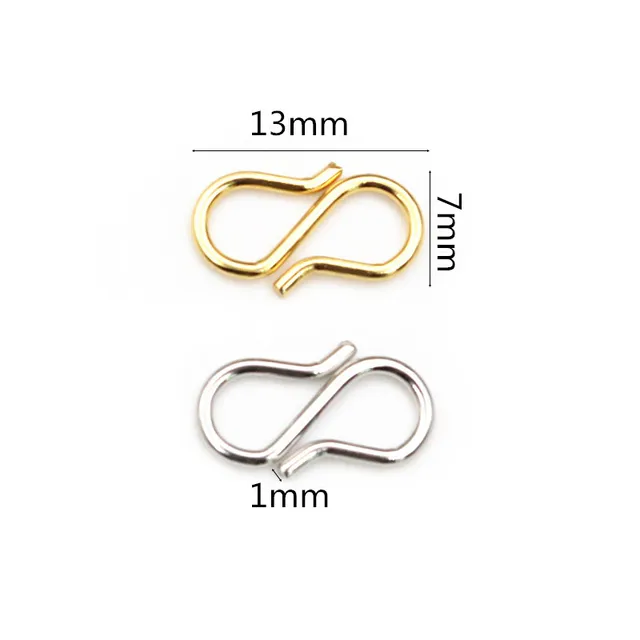 S Shape Clasp End Hooks - 1 Piece