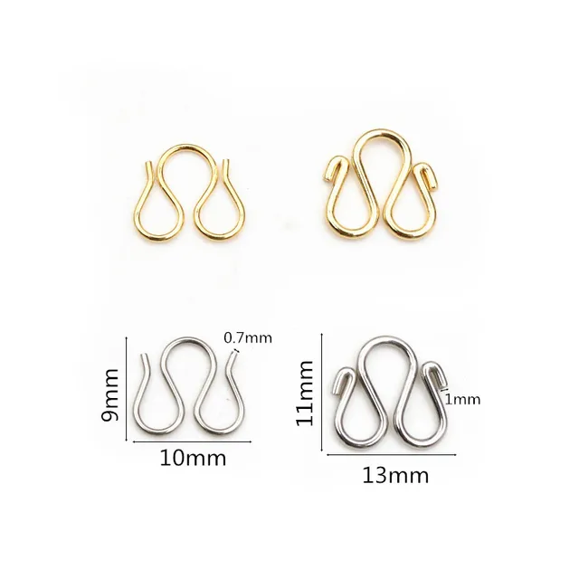 W Shape End Clasp Hooks - 1 Piece