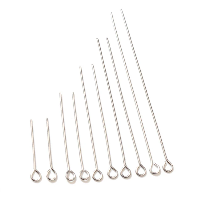 Stainless steel Eye Head Pin - Pack of 10 pieces