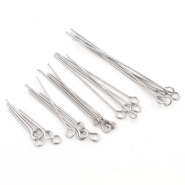 Stainless steel Eye Head Pin - Pack of 10 pieces