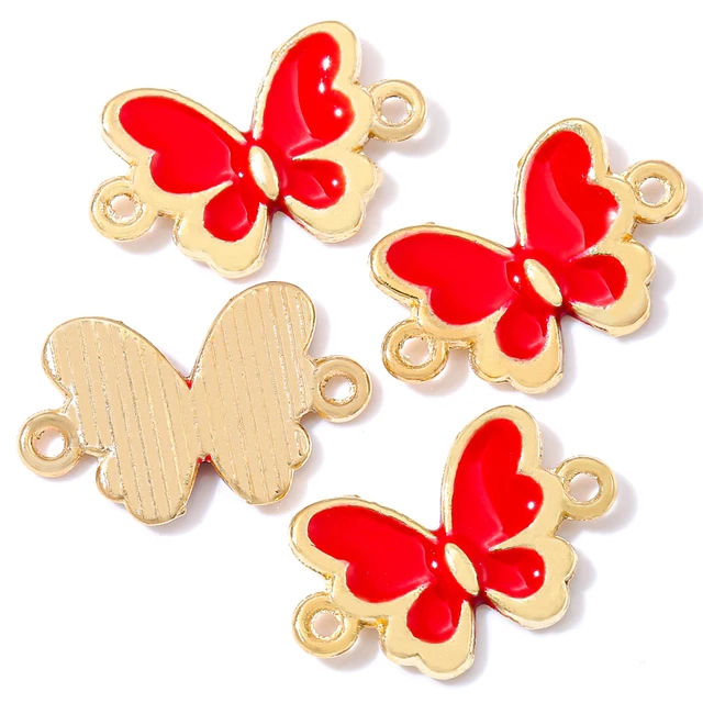 Butterfly Enamel Charm 17*10mm - 1 Piece