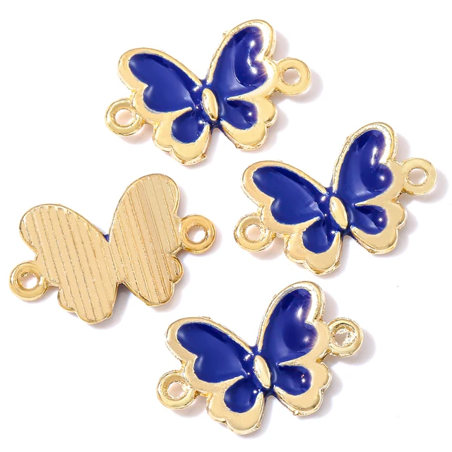 Butterfly Enamel Charm 17*10mm - 1 Piece