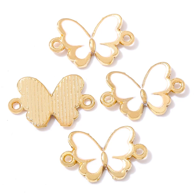 Butterfly Enamel Charm 17*10mm - 1 Piece