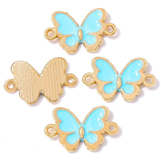 Butterfly Enamel Charm 17*10mm - 1 Piece