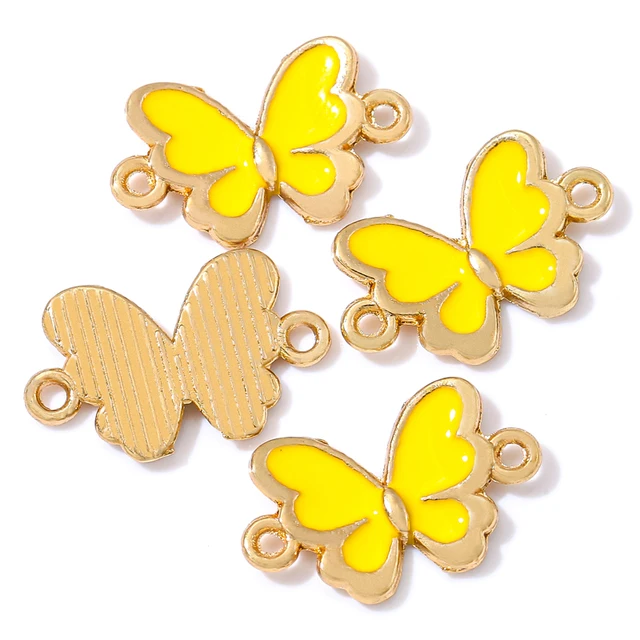 Butterfly Enamel Charm 17*10mm - 1 Piece