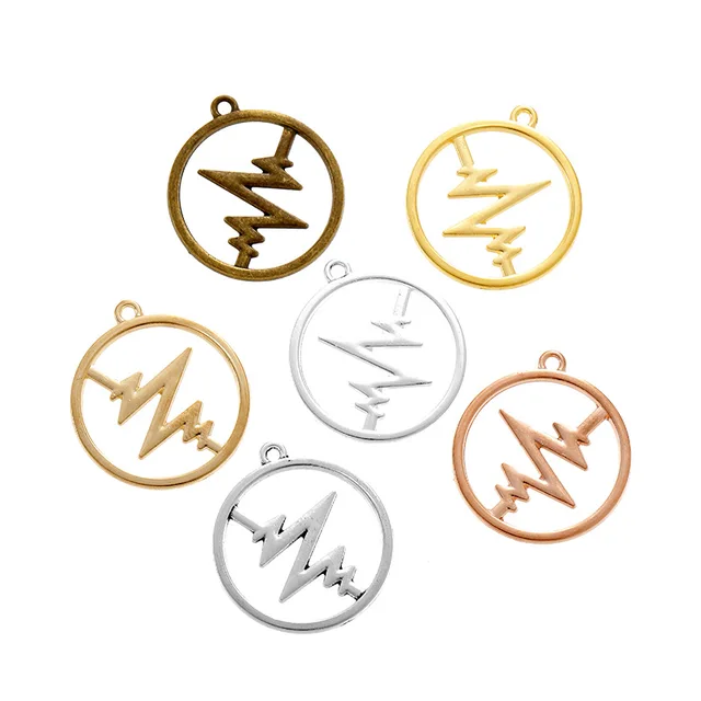 ECG Round Charm 30mm - 1 Piece