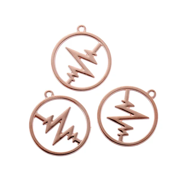 ECG Round Charm 30mm - 1 Piece