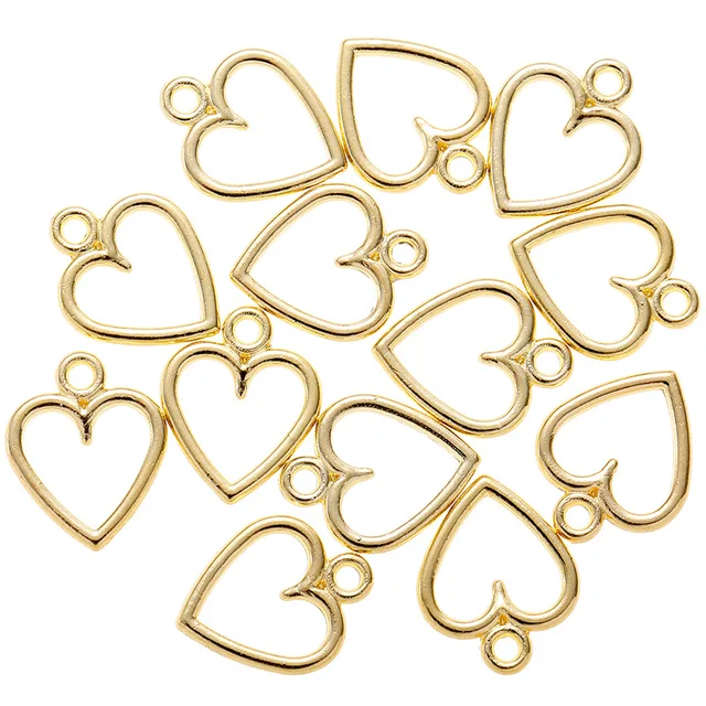 Mini Heart Open Bezel - Pack of 5 pieces