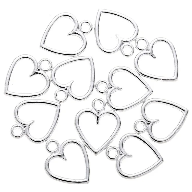 Mini Heart Open Bezel - Pack of 5 pieces