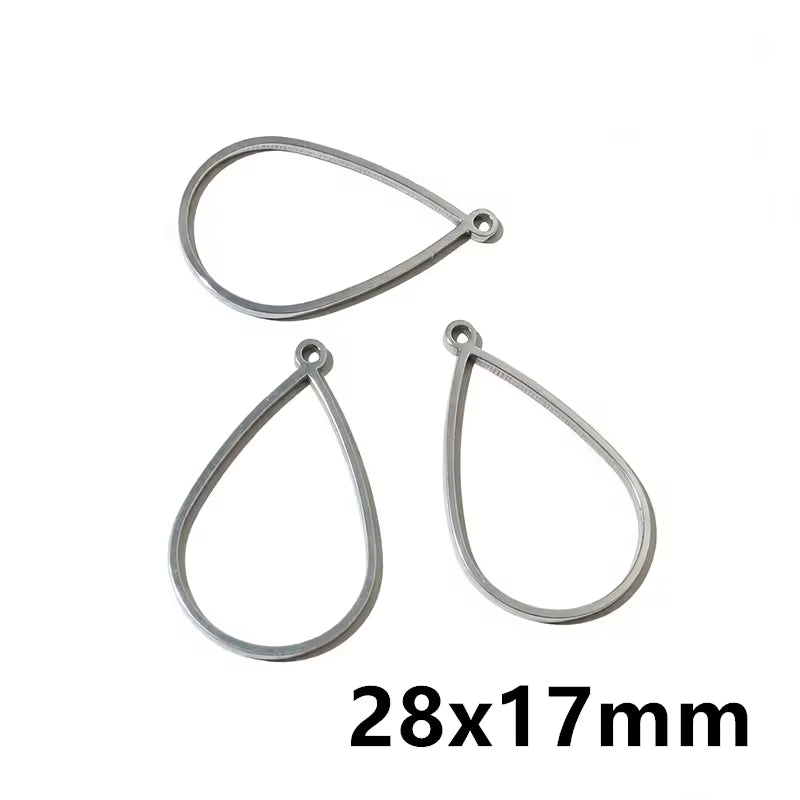 Stainless Steel Open Bezel With Single Hoop - 1 Piece