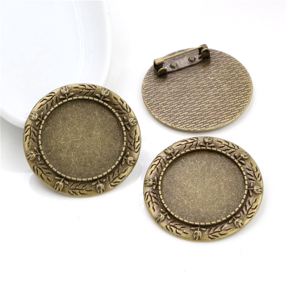 Vintage Brooch Base D6 - 1 Piece
