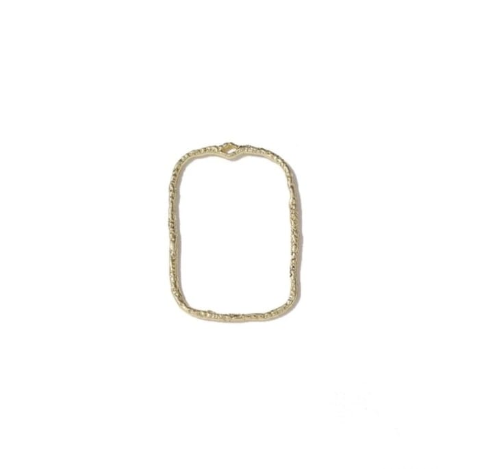 Geometry Hollow Irregular Bezel - 1 Piece - Light Gold Shade