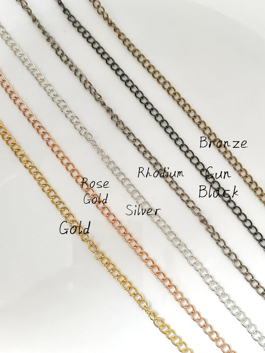 5mm Width Circle Chain - 80-90cms without connectors