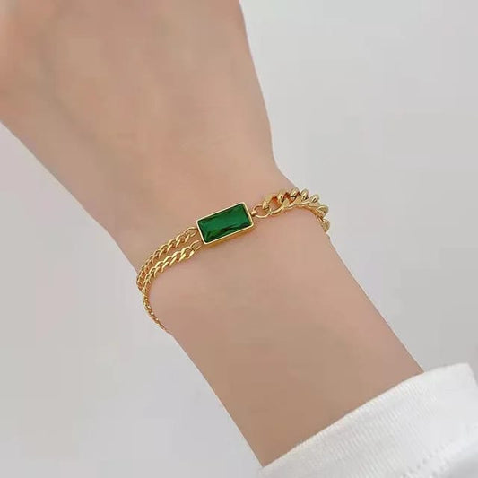 Gemstone Chain Bracelet