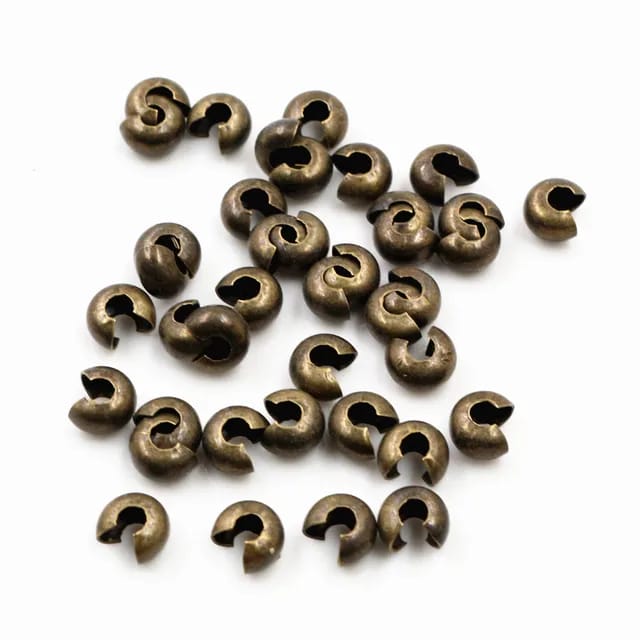 Crimp End Beads - 10 Pieces