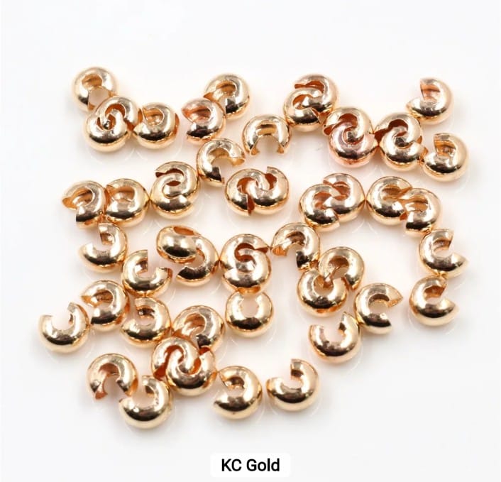 Crimp End Beads - 10 Pieces